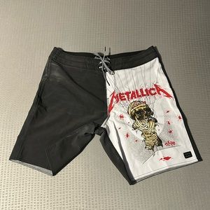 Metallica Landmine Billabong swim shorts